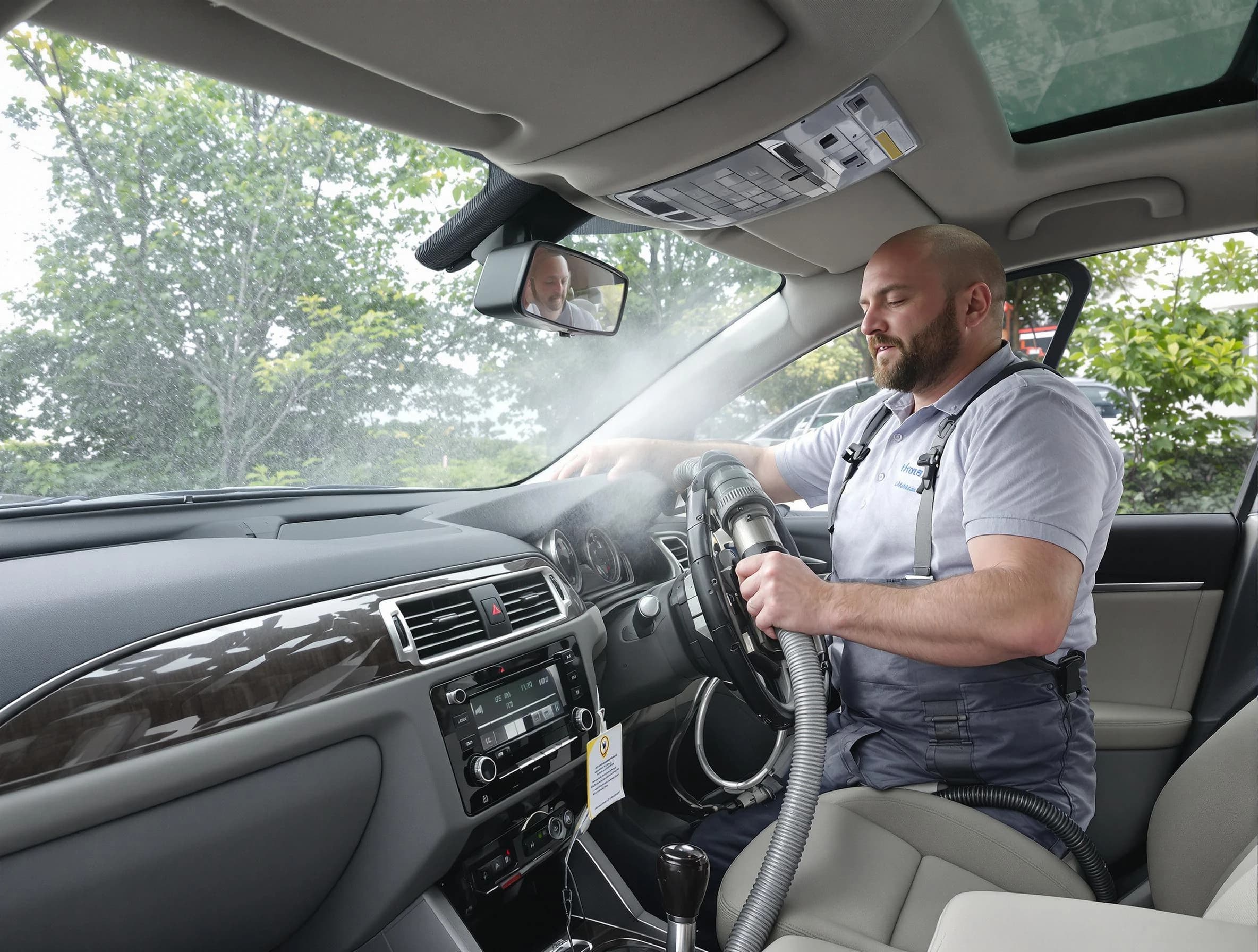 White House Air Duct Cleaning specialist performing professional car duct cleaning in White House
