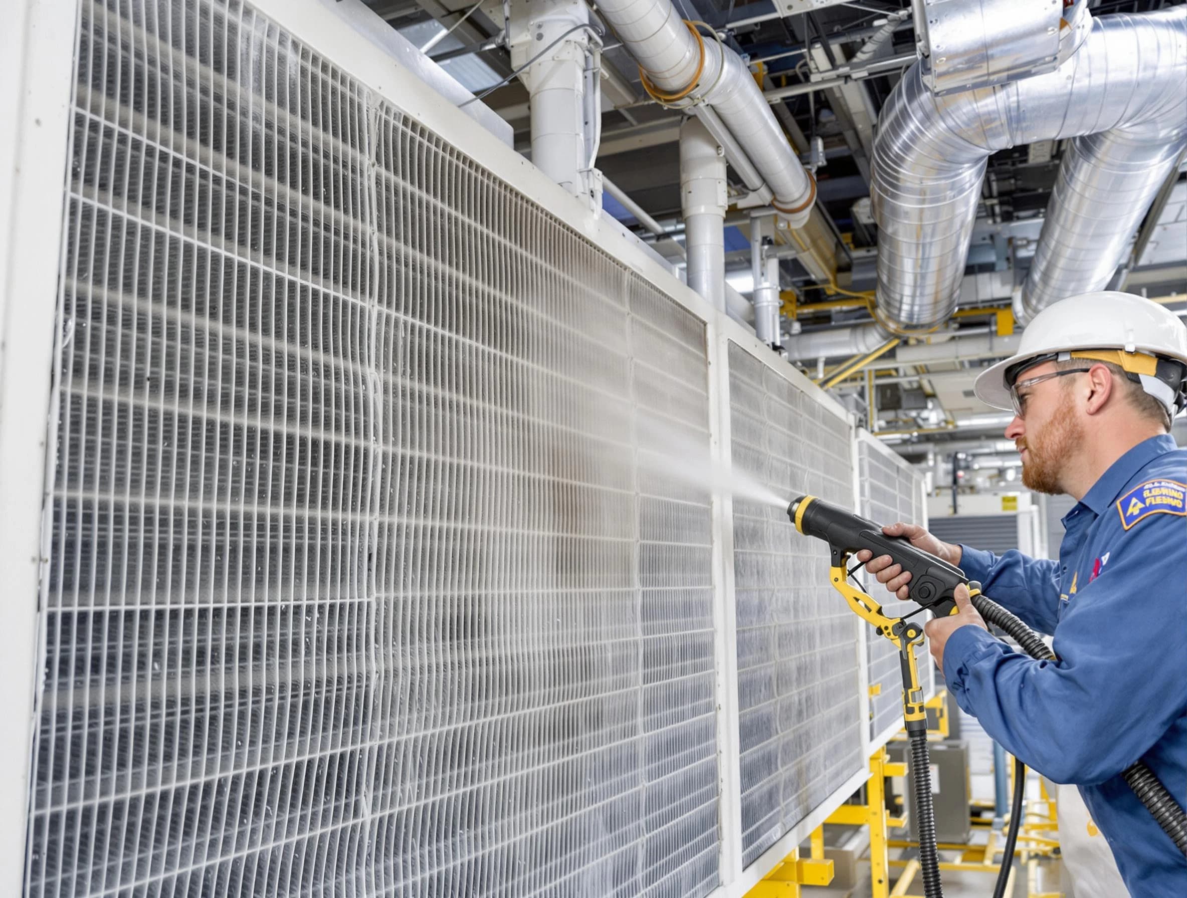 Professional commercial coil cleaning by White House Air Duct Cleaning in White House